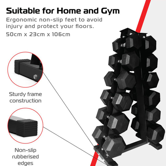6-Tier Dumbbell Weight Rack