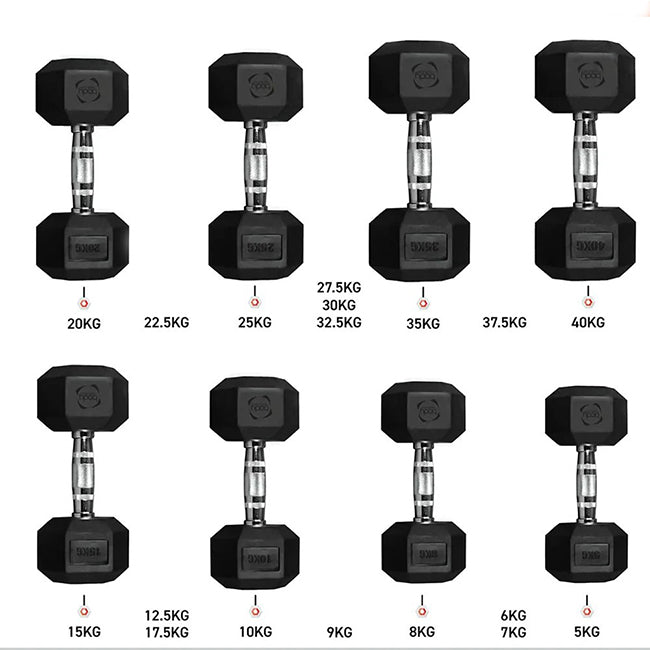Body Revolution 2-Pack 3kg Hexagonal Dumbbells